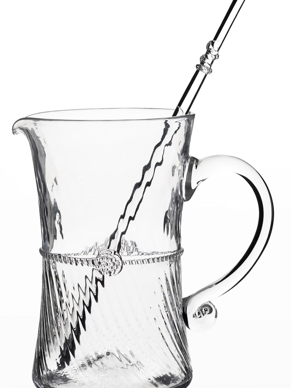 Juliska Graham Glass Bar Pitcher with Stirring Rod